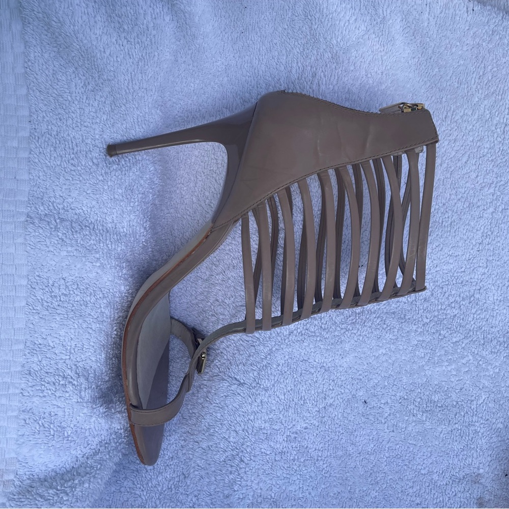 Michael Kors Taupe Strappy Heels - Picture 5 of 6